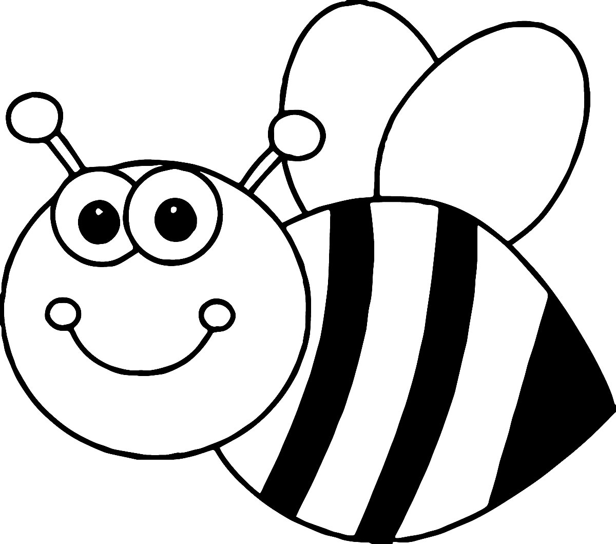 Desenho de abelha para colorir
