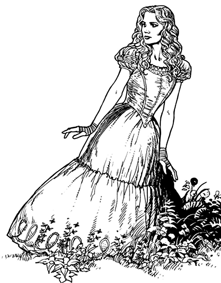 Desenho do filme Alice no País das Maravilhas
