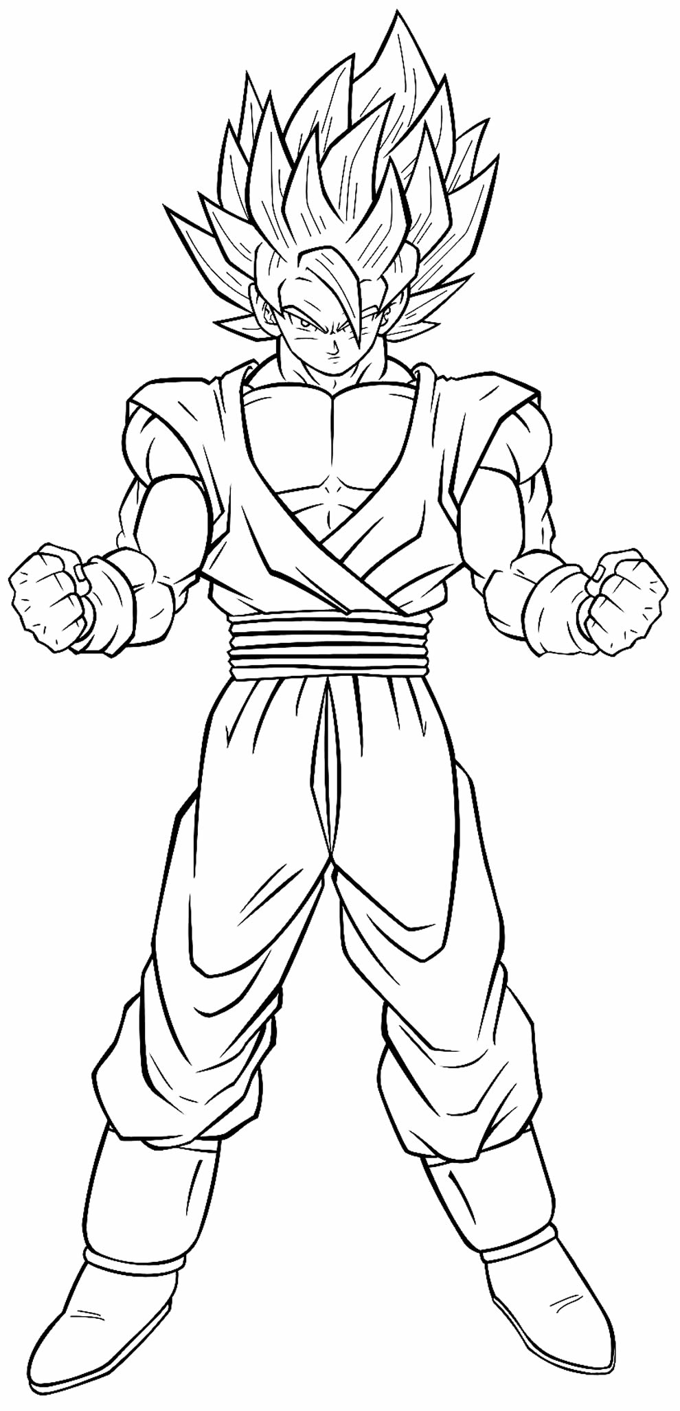 Imagem para colorir de Goku