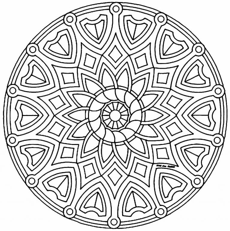 50+ Desenhos de Mandala para imprimir e colorir - Como fazer em casa