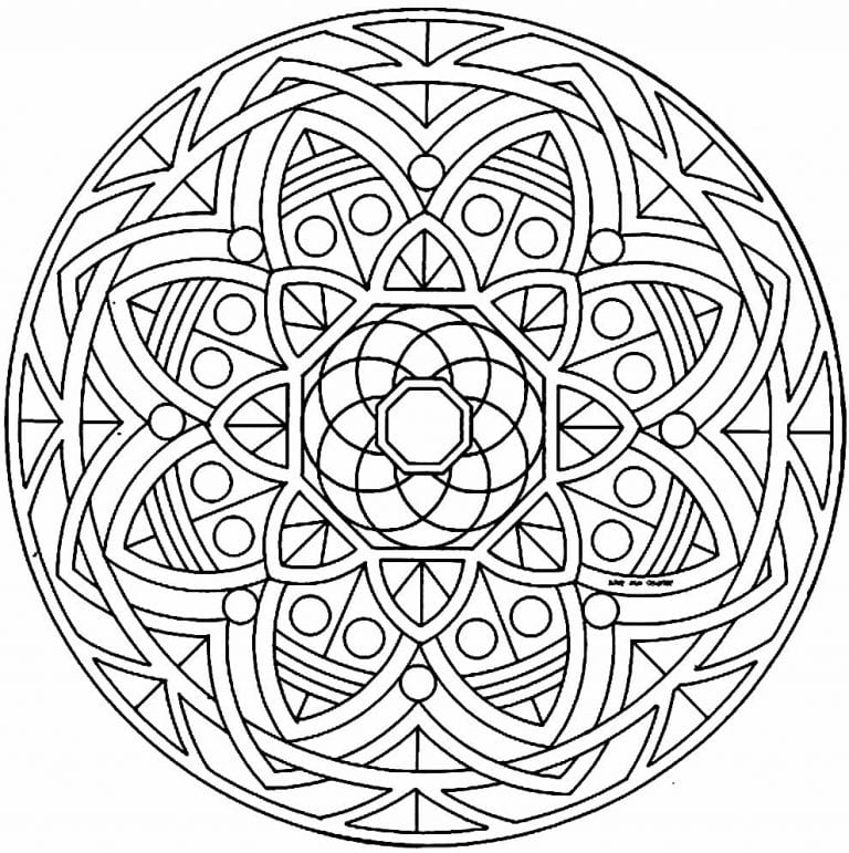 50+ Desenhos de Mandala para imprimir e colorir - Como fazer em casa