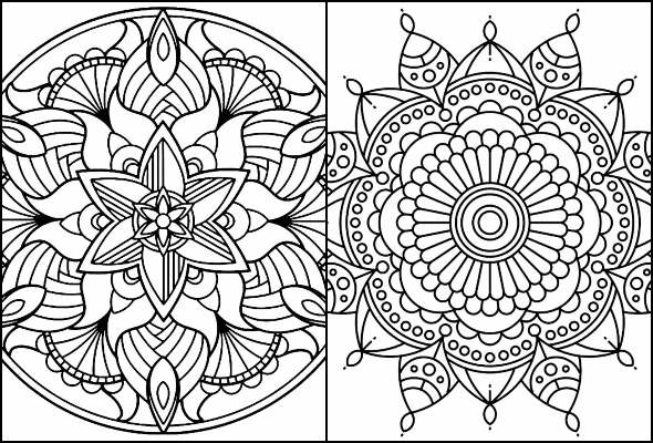 Desenhos de Mandala para imprimir e colorir