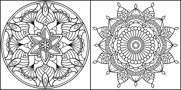 Desenhos de Mandala para imprimir e colorir
