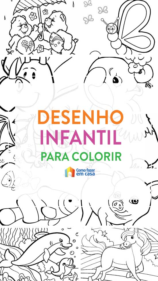 Desenhos para pintar e imprimir infantil:+100 imagens e personagens -  Artesanato Passo a Passo!