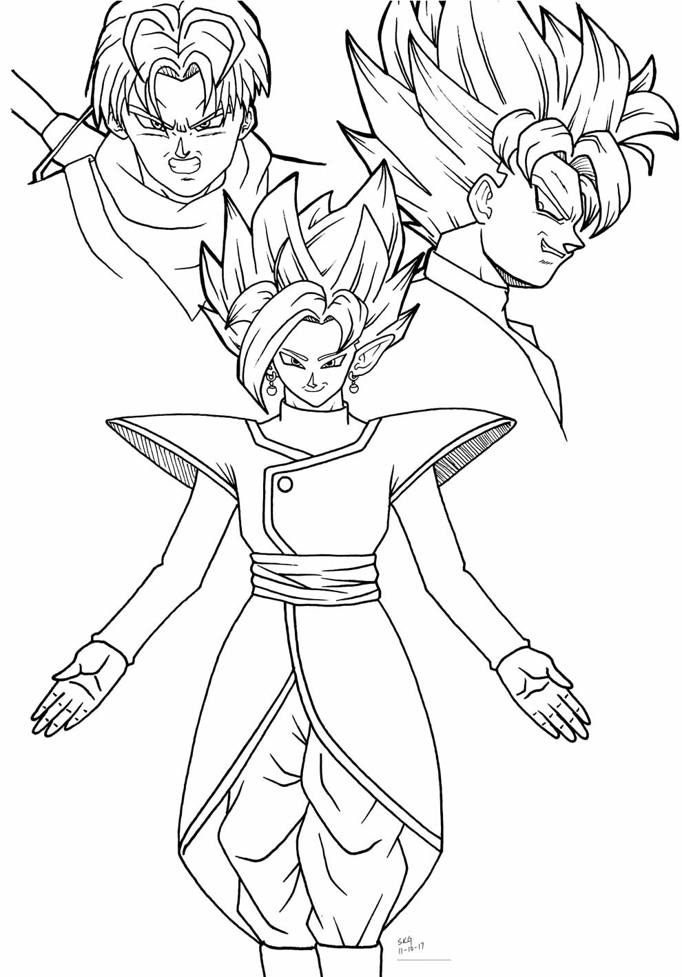 Desenhos Para Colorir De Goku Como Fazer Em Casa