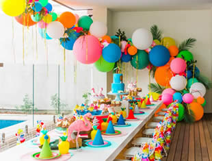 Decoração com Balões para Dia das Crianças