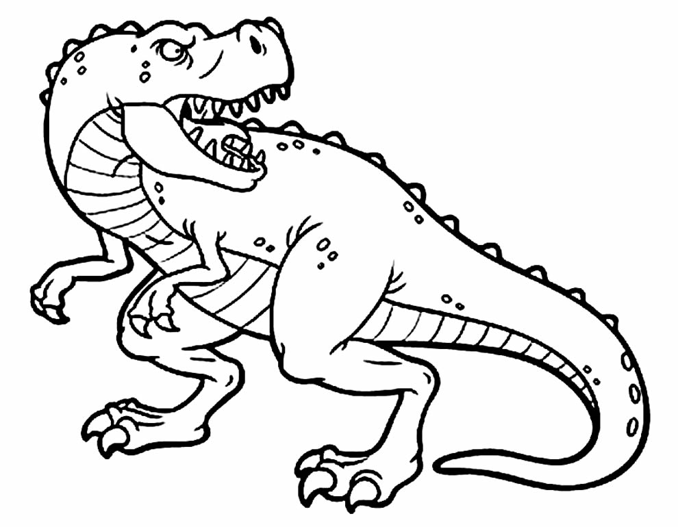 Desenho de Dinossauro para pintar