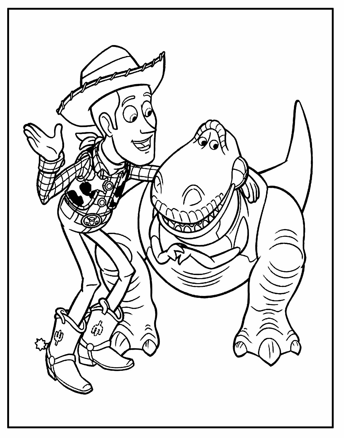 Desenho do Toy Story para colorir