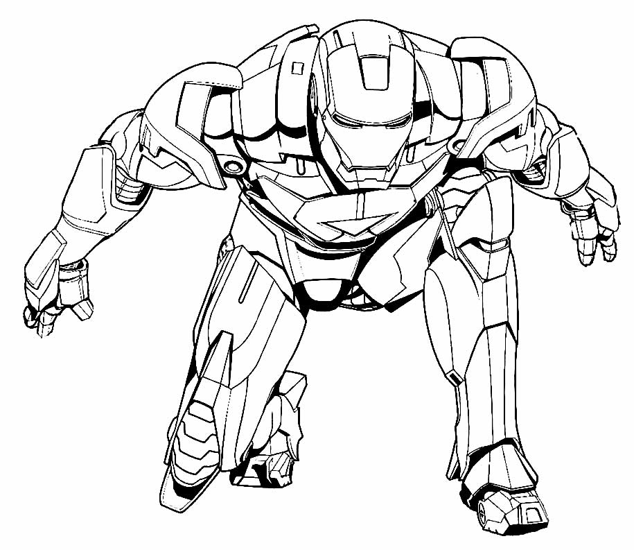 Homem de Ferro - Desenho para colorir