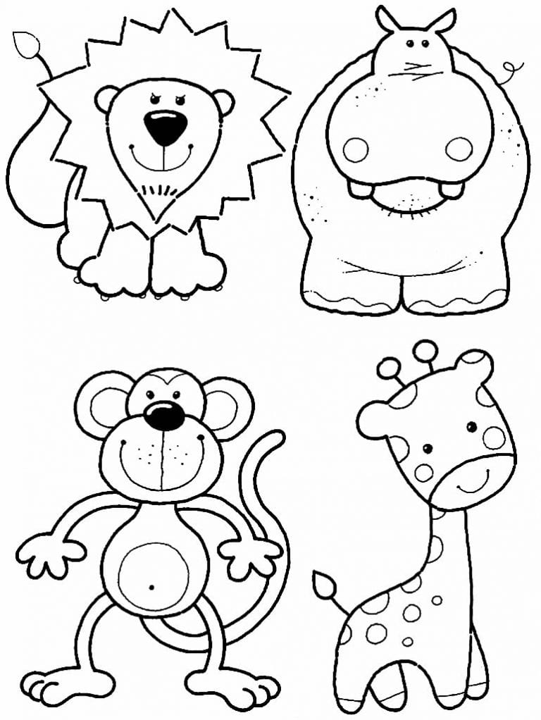 50+ Desenhos de Bichos para colorir - Como fazer em casa