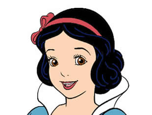 Branca de Neve para colorir