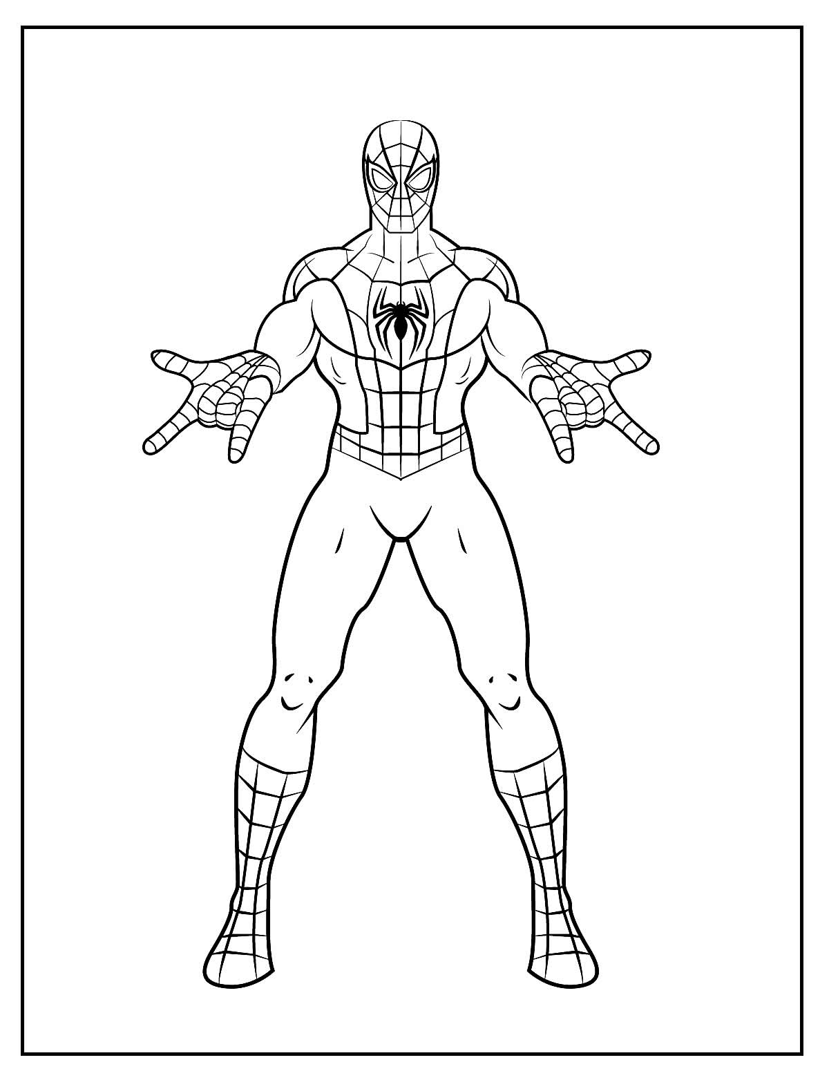 Desenhos do Homem-Aranha para colorir