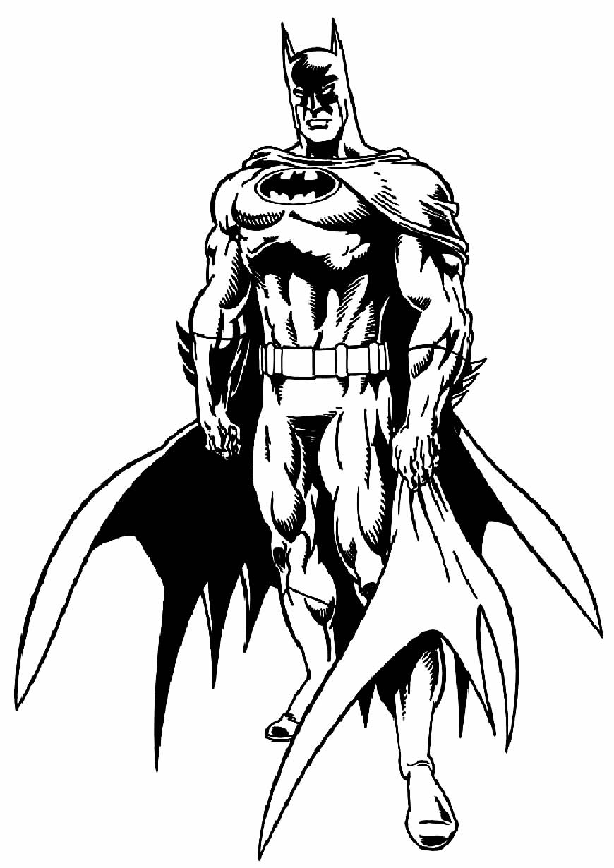 Desenhos do Batman para colorir e pintar
