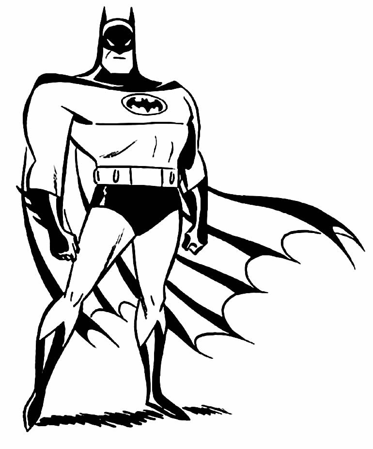 Desenho para colorir Batman