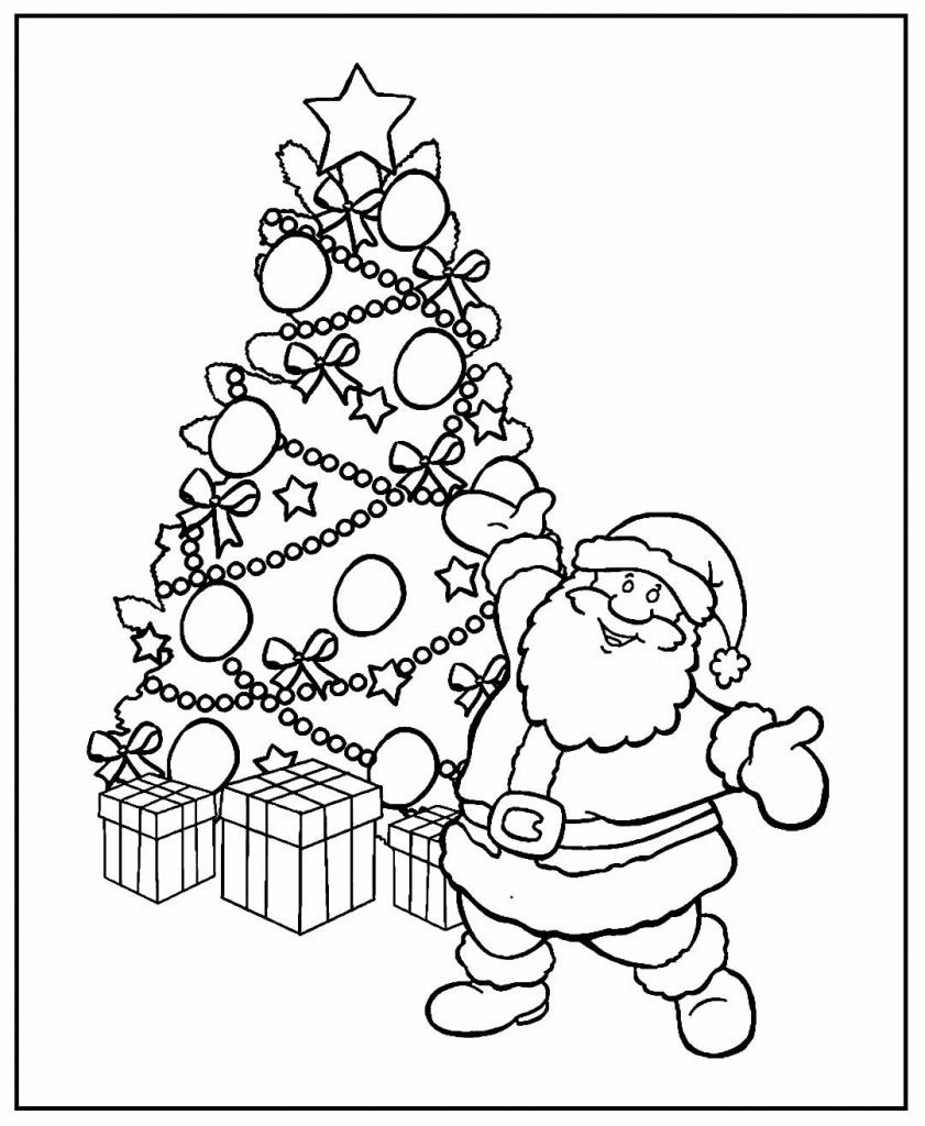 30+ Desenhos e Moldes de Árvore de Natal para colorir - Como fazer em casa