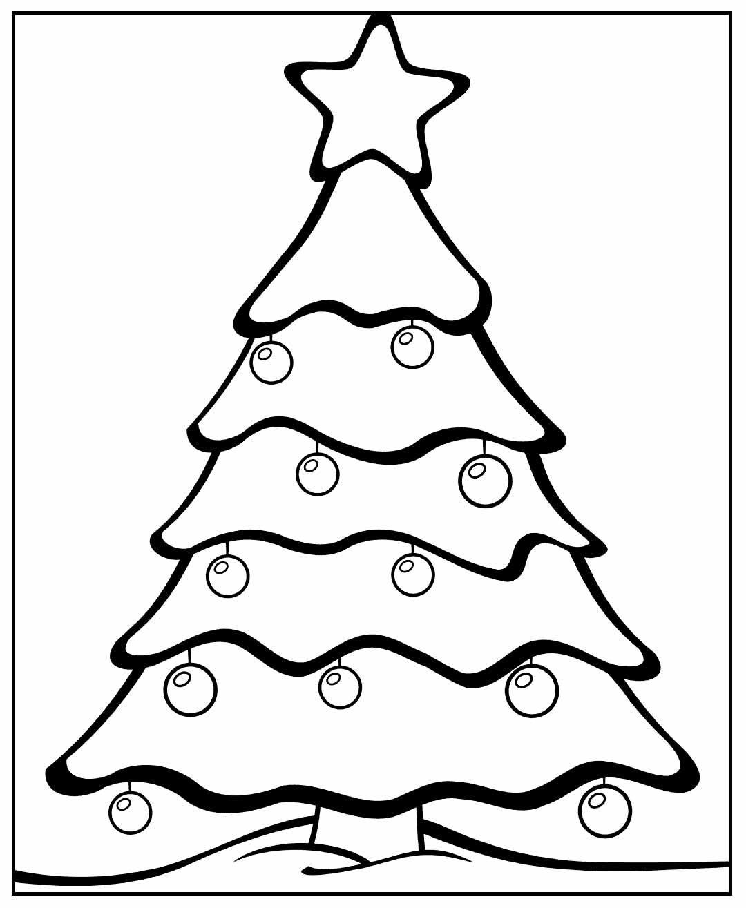 Página para colorir Árvore de Natal
