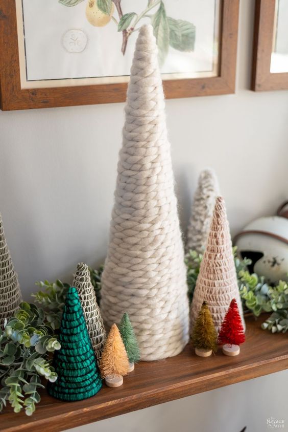 Árvore de Natal de barbante e sisal - Como fazer em casa