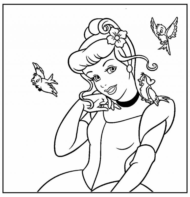 30+ Desenhos da Cinderela para colorir - Como fazer em casa