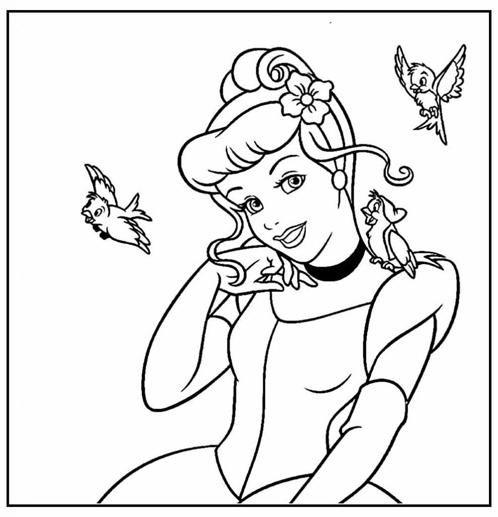 30+ Desenhos da Cinderela para colorir - Como fazer em casa