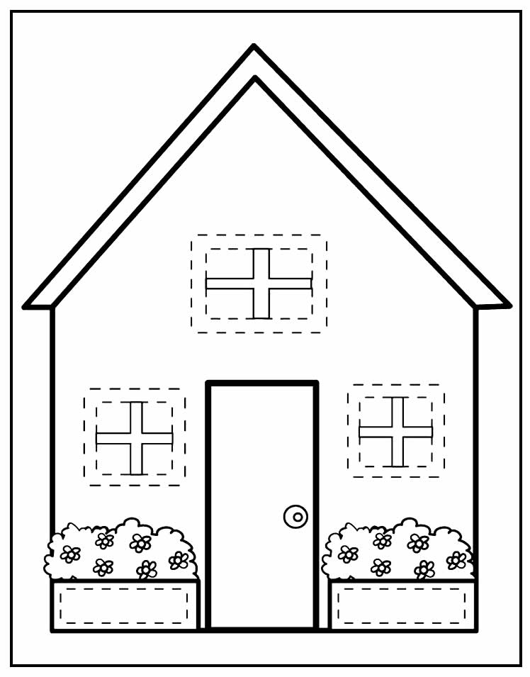 Desenho de Casa para colorir