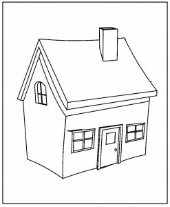 50+ Desenhos de Casa para colorir - Como fazer em casa