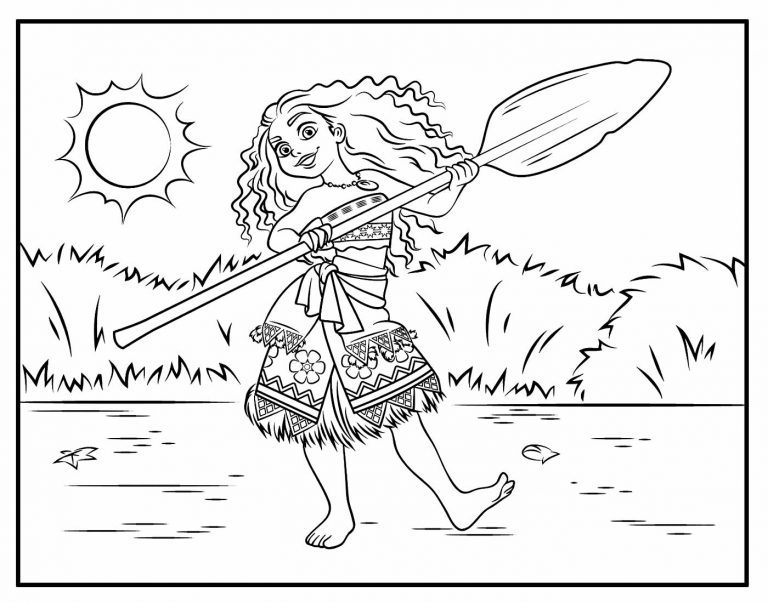 30+ Desenhos de Moana para pintar e colorir - Como fazer em casa