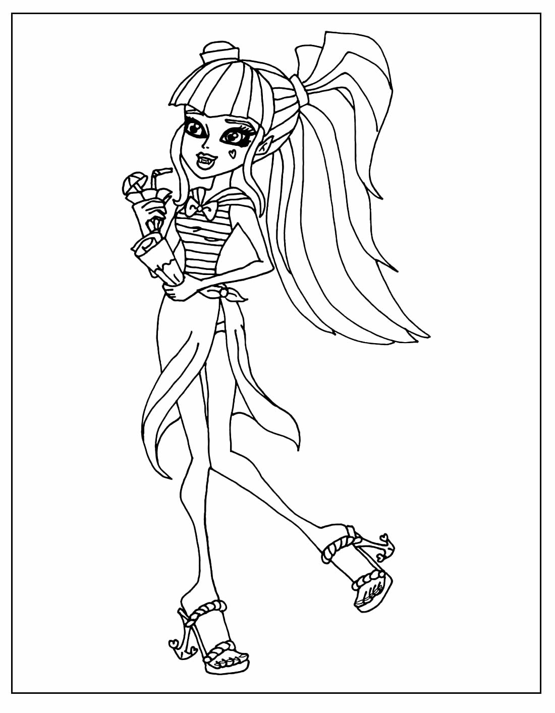 Desenhos de Monster High para pintar