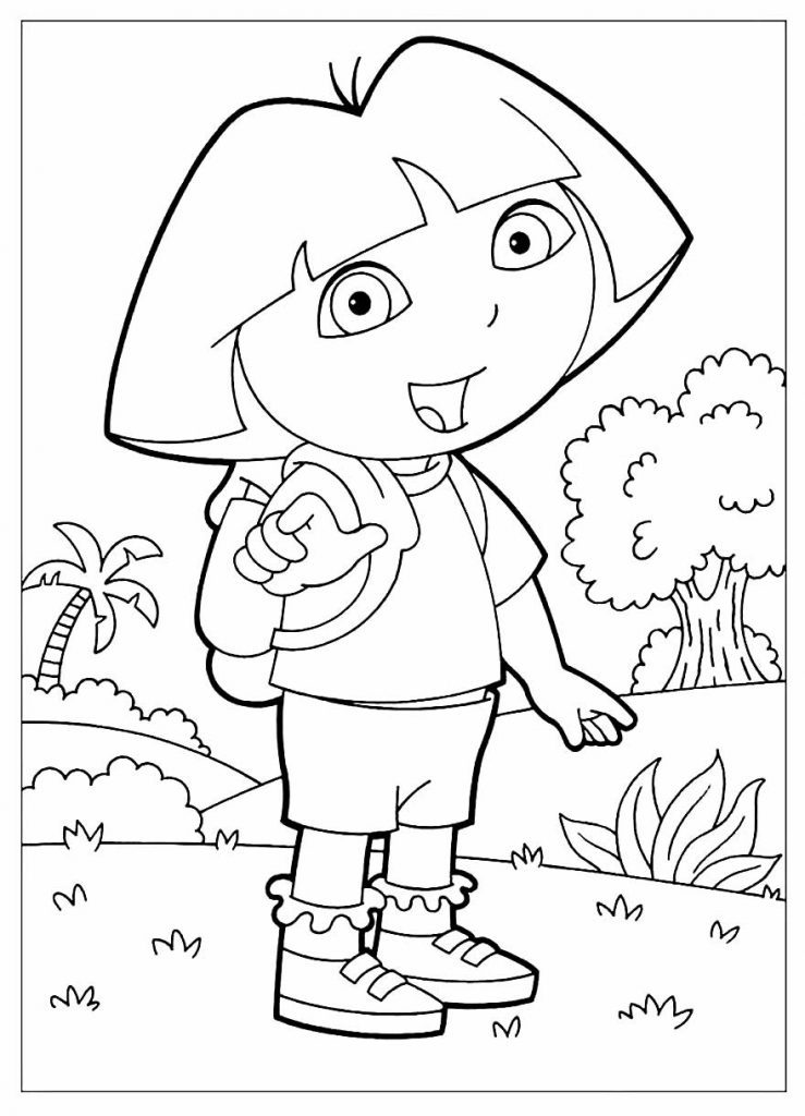 30 Desenhos De Dora Aventureira Para Pintar E Colorir Como Fazer Em Casa 8667