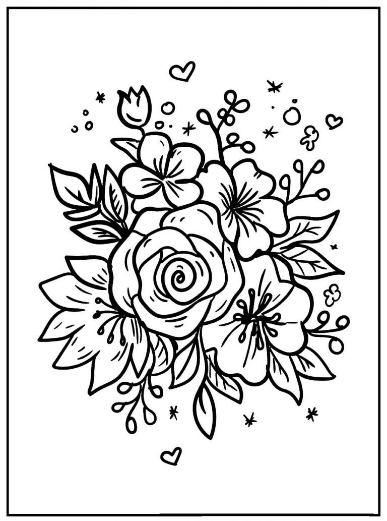 50 Desenhos De Flores Para Colorir Como Fazer Em Casa