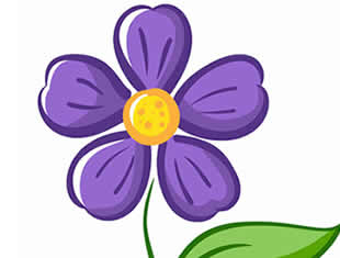 Desenho de Flor para colorir