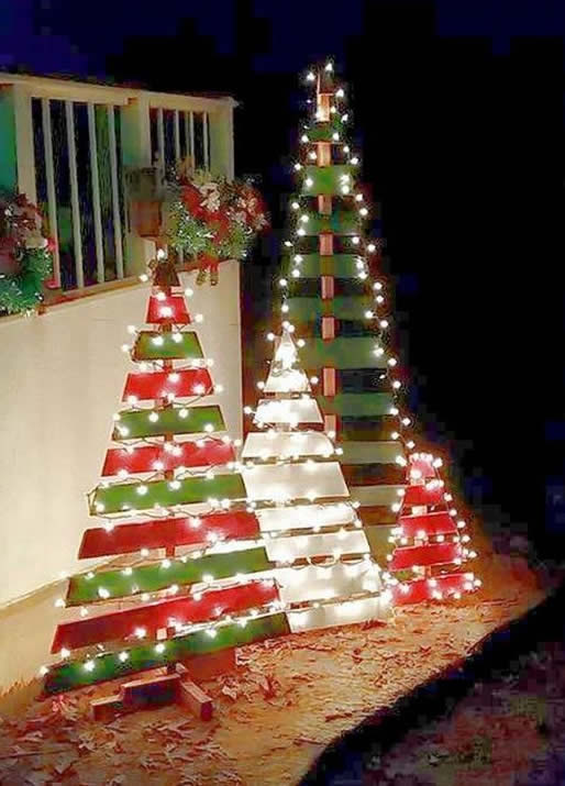 Árvore de Natal com pallets