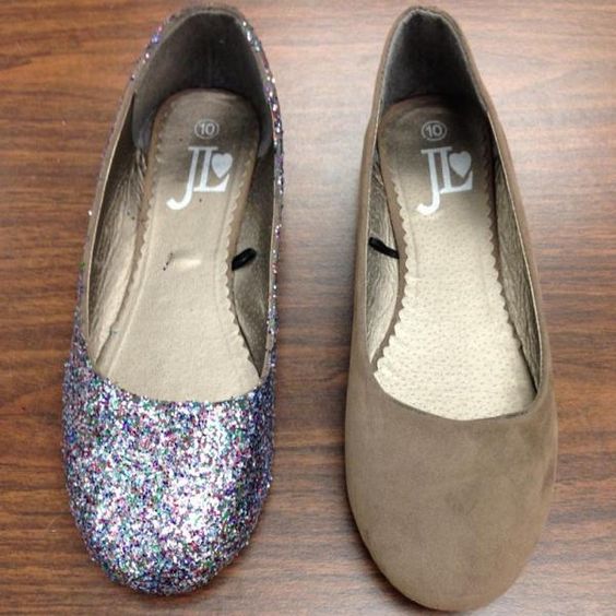 sapatos com glitter