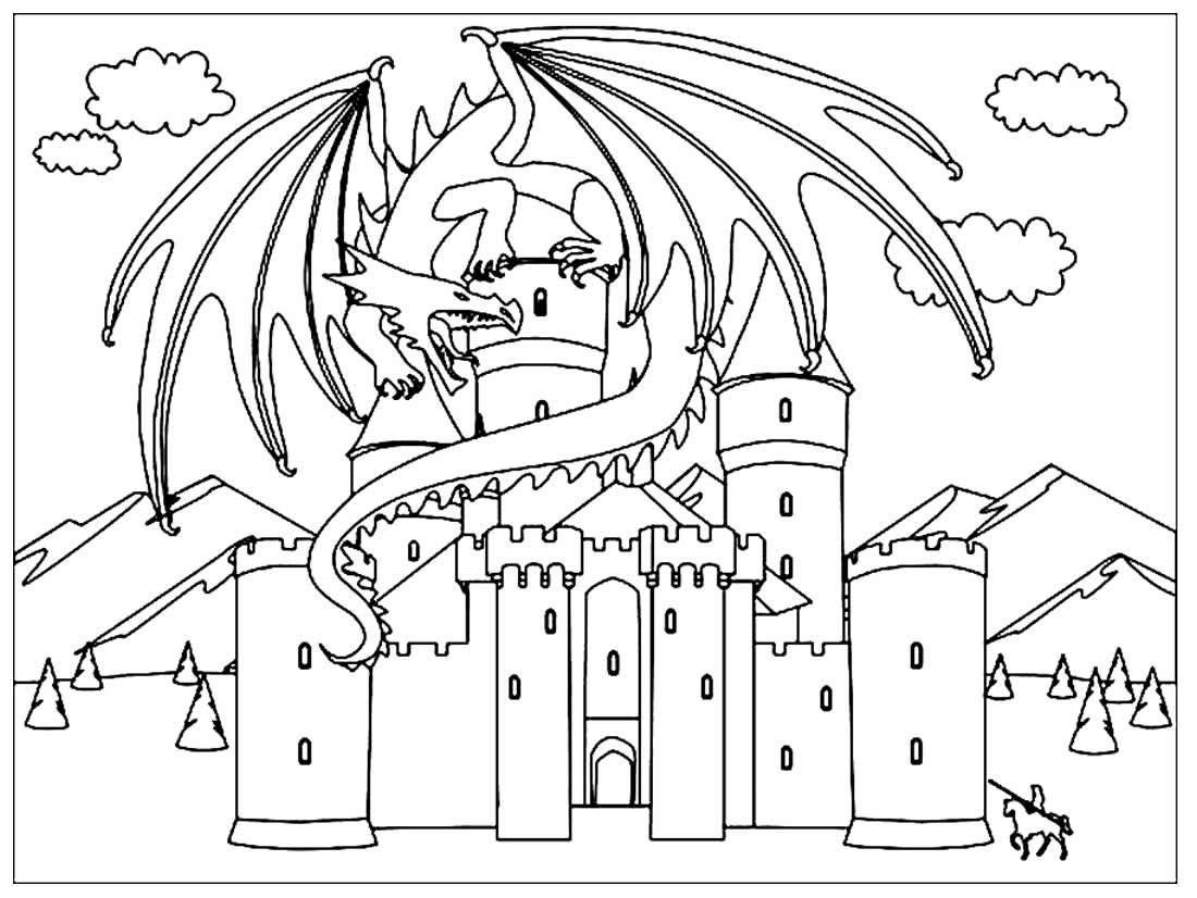Imagem de Castelo para colorir