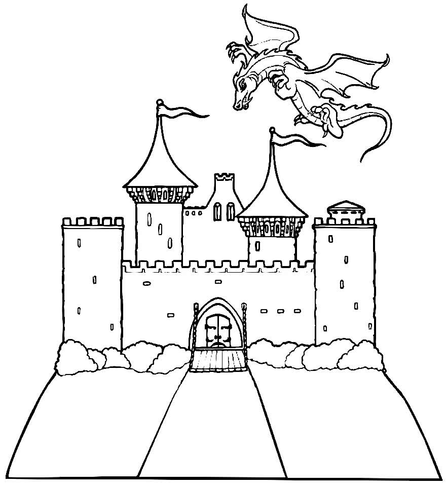 Imagem de Castelo para colorir