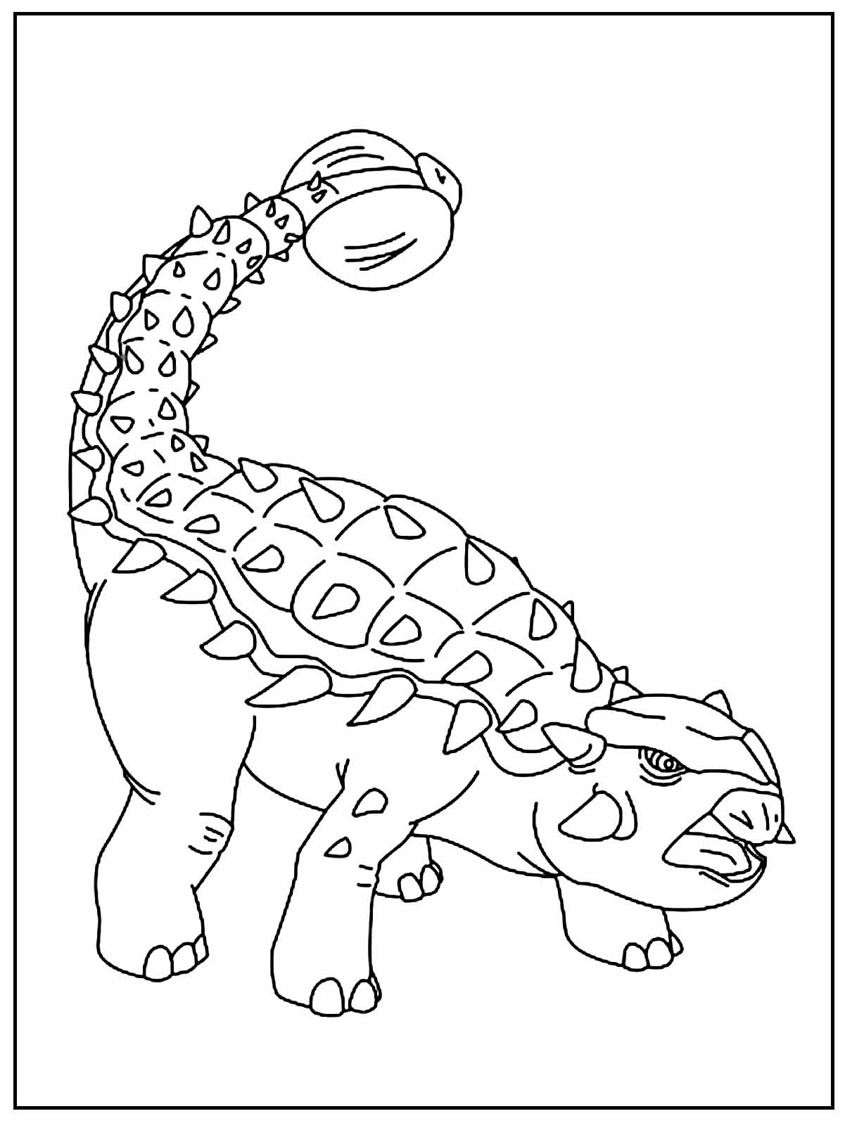 Imagem para colorir de Dinossauro