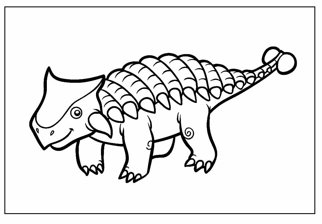 Imagem para colorir de Dinossauro