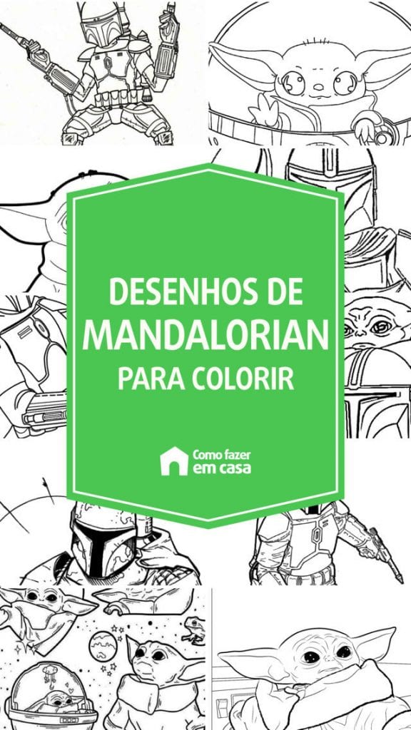 Desenhos do Mandalorian para colorir