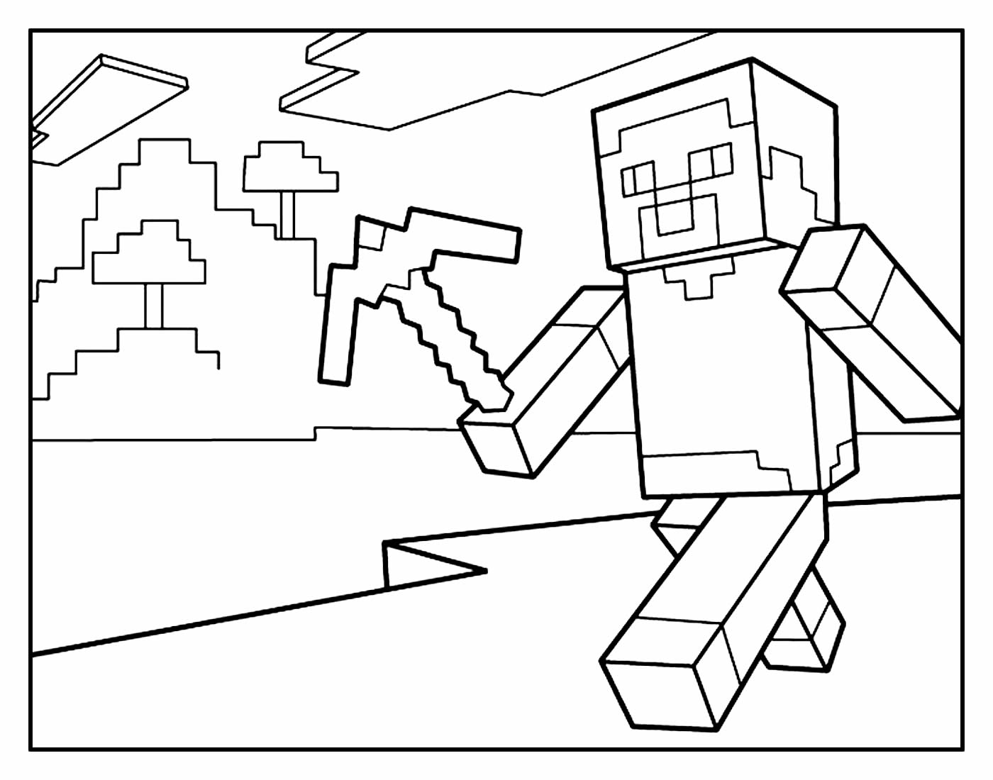 Desenhos Minecraft para colorir