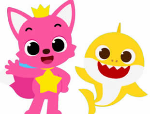 Desenhos para colorir de Baby Shark