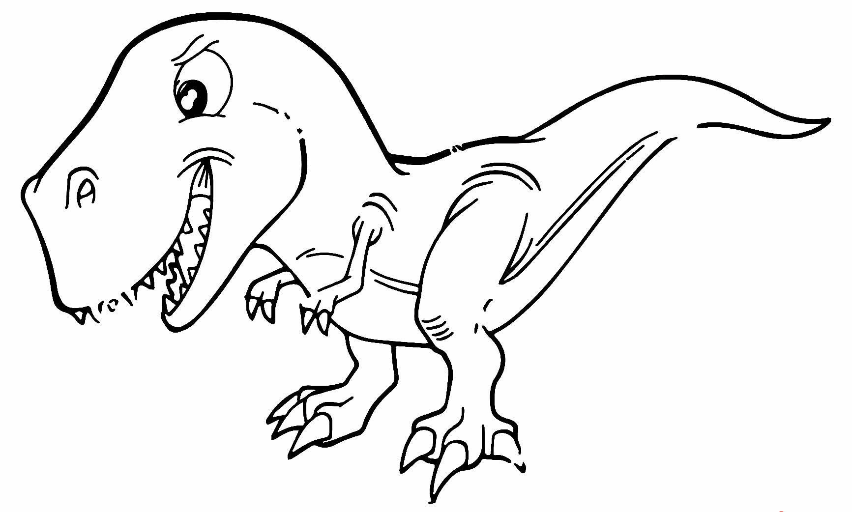 Desenho de Dinossauro T-Rex para colorir