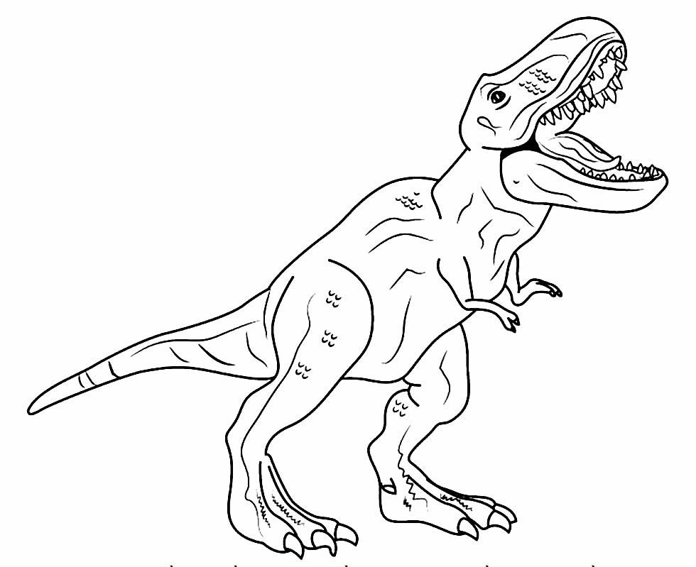 Imagem de T-Rex para colorir e pintar