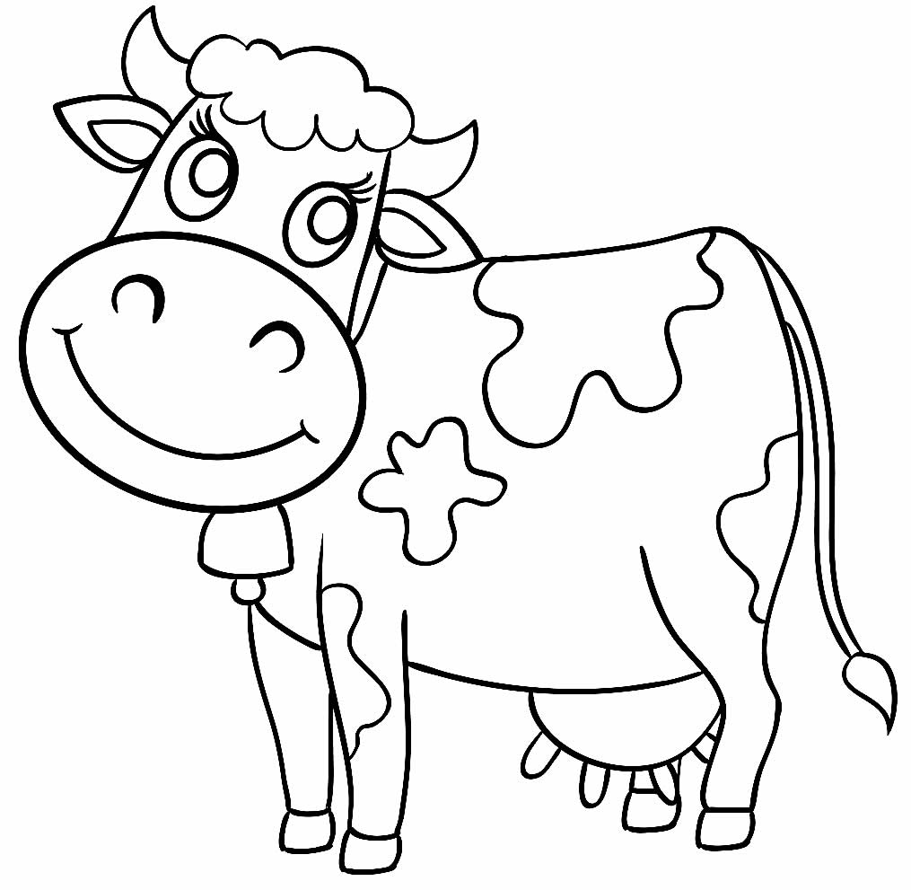 Vaca para colorir