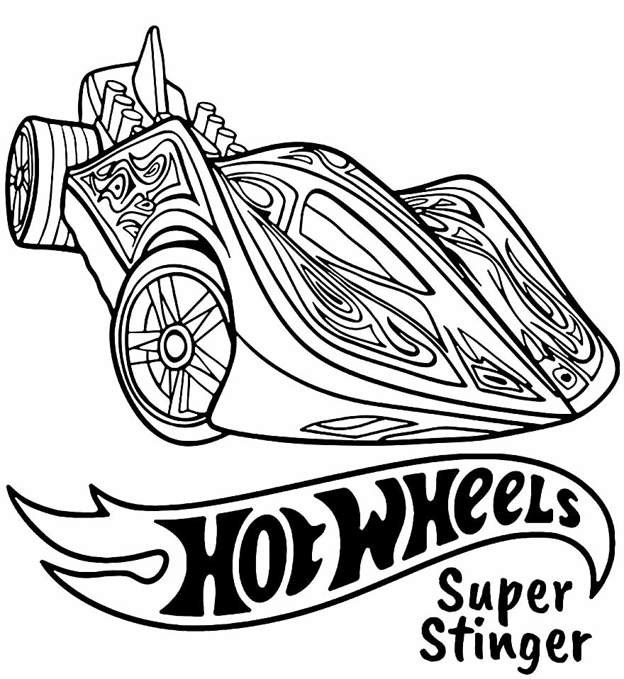 Desenho Hot Wheels para colorir