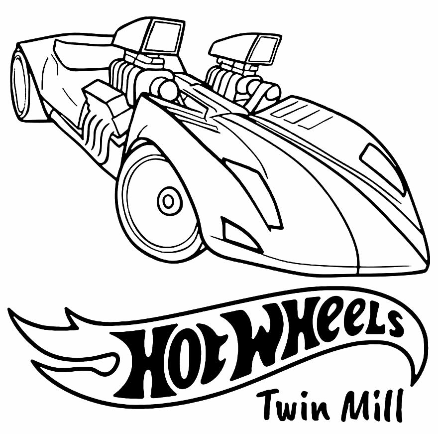 Desenho Hot Wheels para colorir