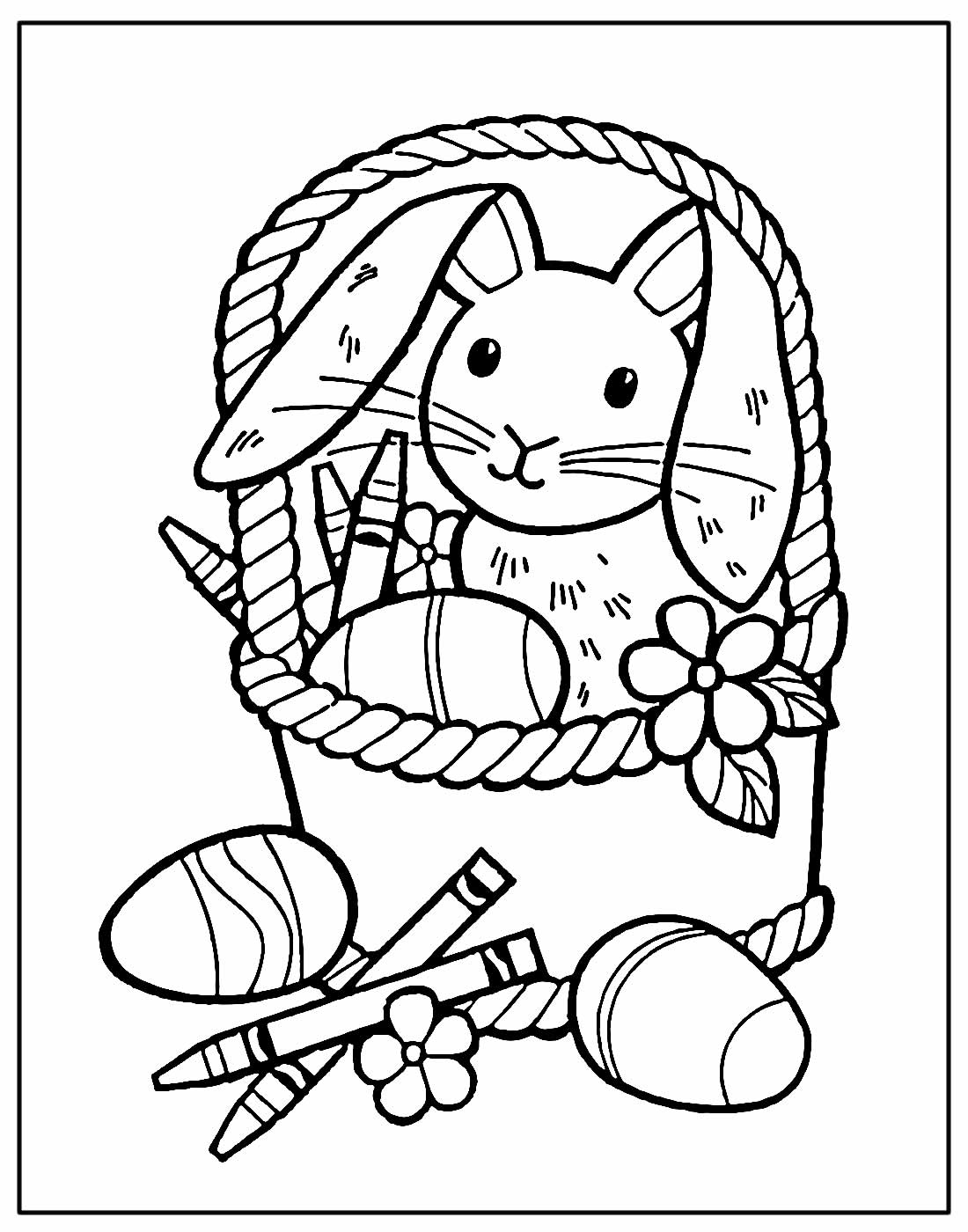 Desenho para colorir de Páscoa
