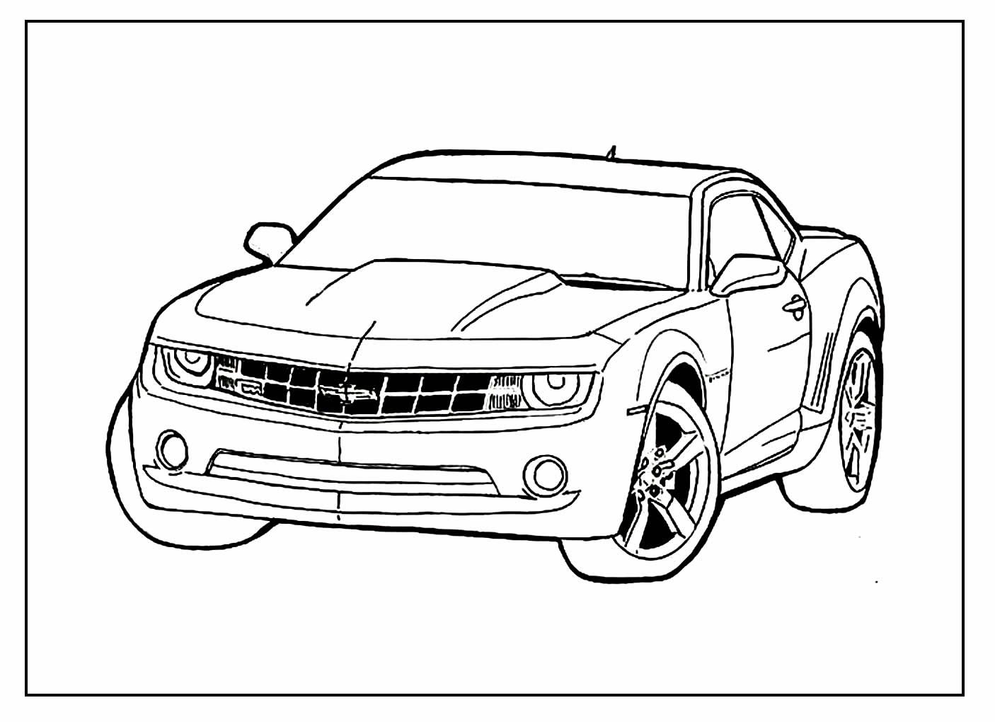 Desenho para colorir de Carro