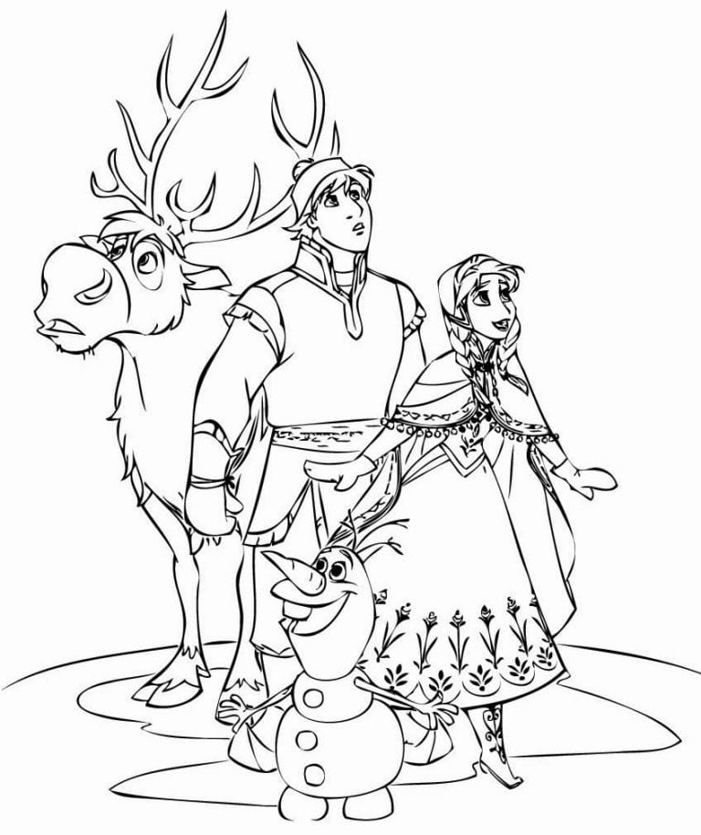 50+ Desenhos da Frozen para colorir - Como fazer em casa