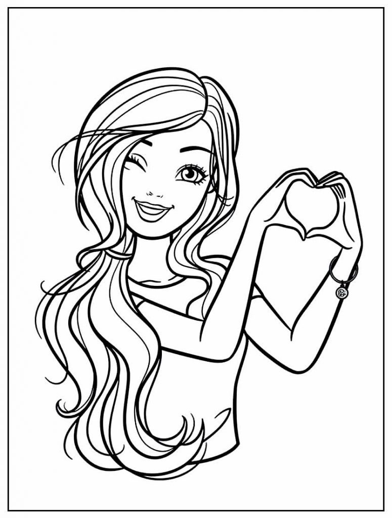 30+ Desenhos da Barbie para imprimir e colorir - Como fazer em casa