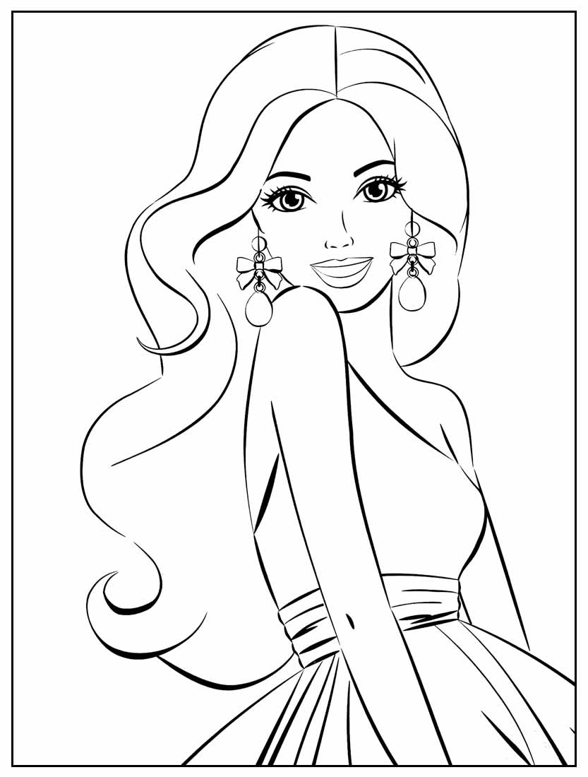 30+ Desenhos da Barbie para imprimir e colorir - Como fazer em