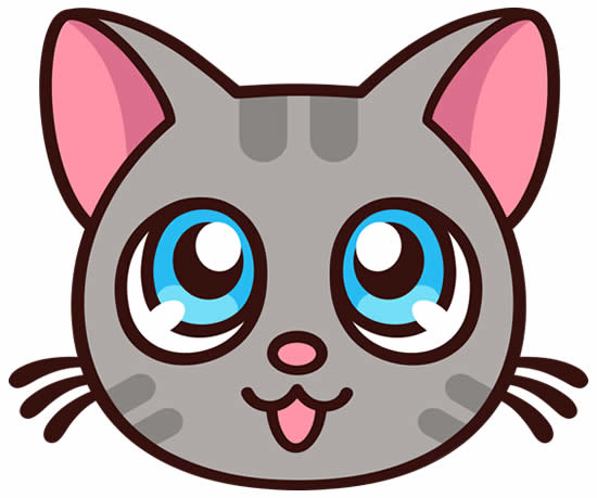 Gato para Colorir: desenhos para imprimir e pintar  Gatinho kawaii, Desenhos  kawaii, Desenhos de gatos